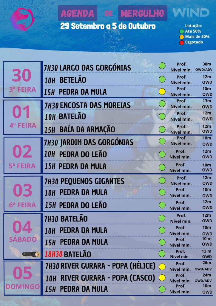 39 Plano mergulho 29 a 05 Outubro 39 Plano mergulho 29 a 05 Outubro