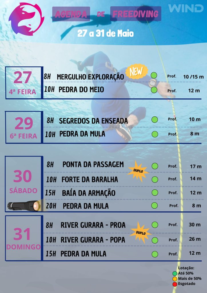 7 Freediving Plano mergulho 27 a 31 Maio
