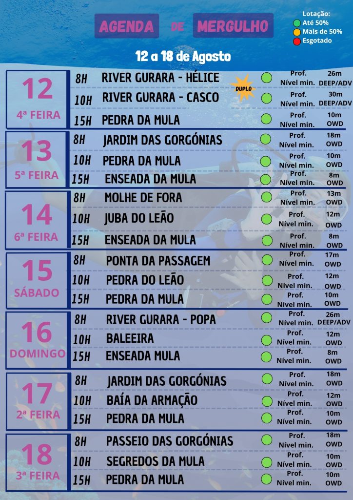 27 Plano mergulho 12 a 18 Agosto